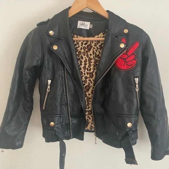Lola & The Boys vegan leather jacket size 12 Jackets & Coats